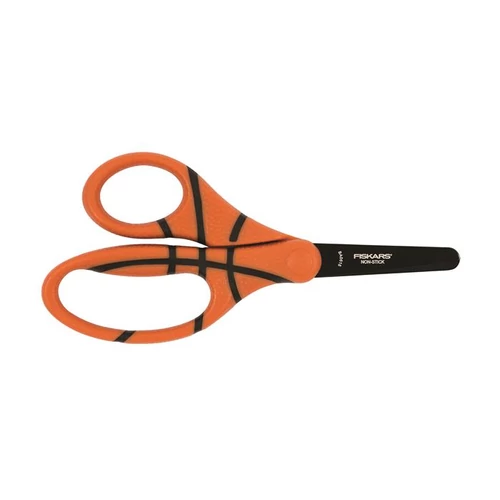 Olló, iskolai, 13 cm, FISKARS, kosárlabda