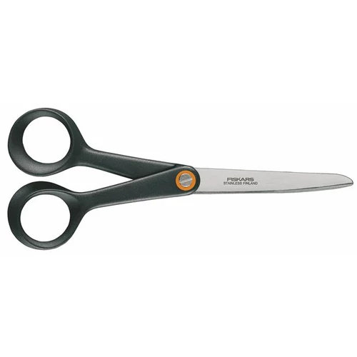 Olló, papírvágó, 17 cm, FISKARS "Functional Form", fekete