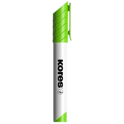 Tábla- és flipchart marker, 1-3 mm, kúpos, KORES "K-Marker", lime zöld