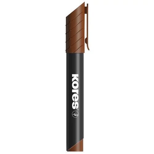 Alkoholos marker, 3-5 mm, kúpos, KORES "K-Marker", barna