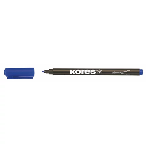 Alkoholos marker, CD/DVD, 1 mm, KORES, kék