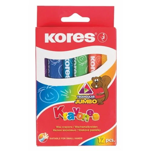 Zsírkréta, jumbo, KORES, 12 darabos