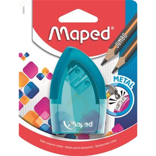 Hegyező, kétlyukú, tartályos, MAPED "Tonic Metal", vegyes színek