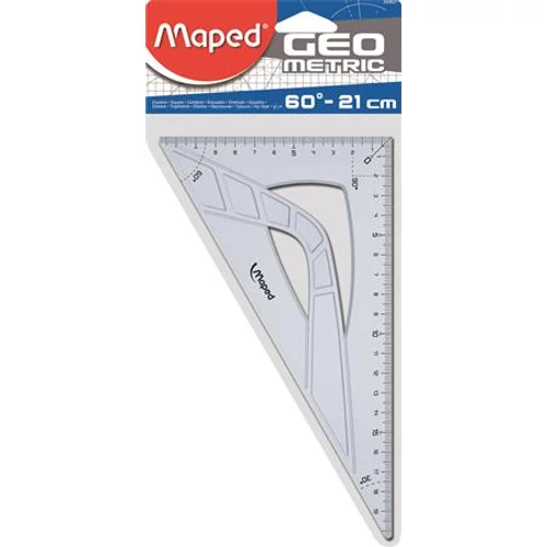 Háromszög vonalzó, műanyag, 60°, 21 cm, MAPED "Geometric"