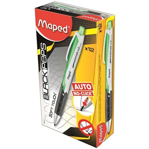 Nyomósirón, 0,5 mm, MAPED "Black`Peps", zöld
