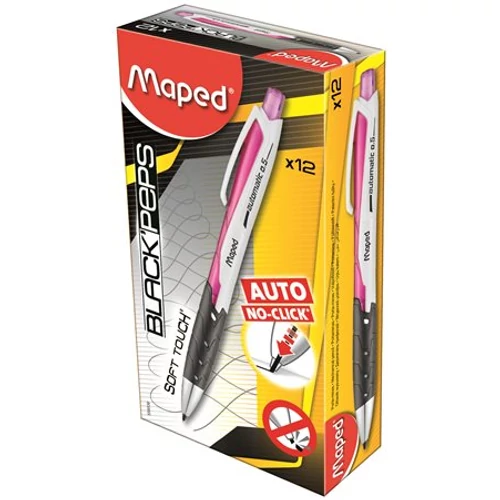 Nyomósirón, 0,5 mm, MAPED "Black`Peps", pink