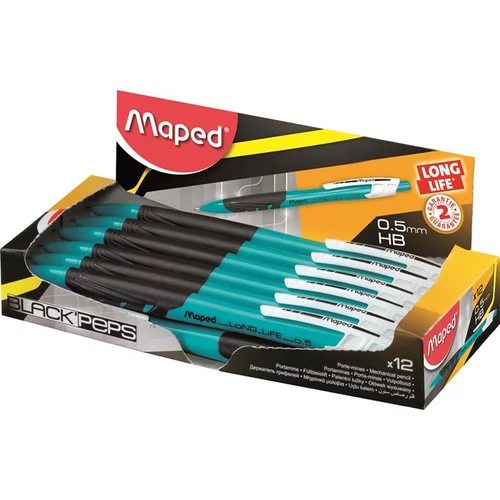 Nyomósirón, 0,5 mm, MAPED "Long Life", kék