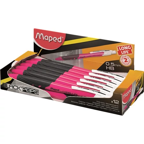 Nyomósirón, 0,5 mm, MAPED "Long Life", rózsaszín
