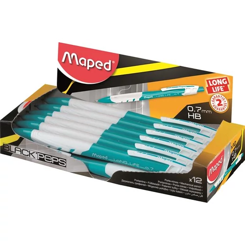 Nyomósirón, 0,7 mm, MAPED "Long Life", kék