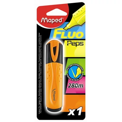 Szövegkiemelő, 1-5 mm, MAPED "Fluo Peps Classic", narancssárga
