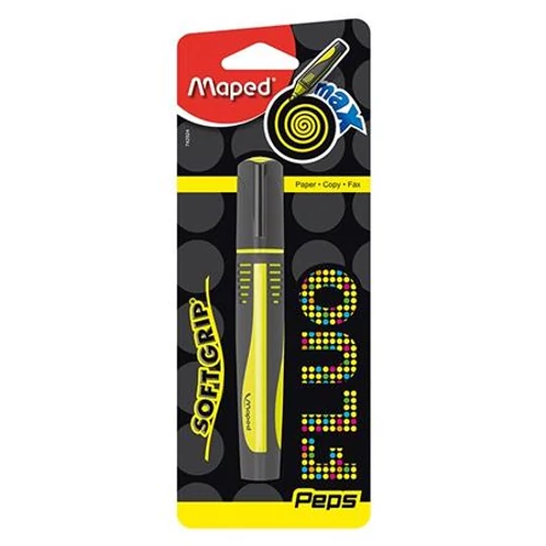 Szövegkiemelő, 1-5 mm, MAPED "Fluo Peps Max", sárga