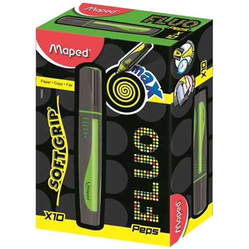 Szövegkiemelő, 1-5 mm, MAPED "Fluo Peps Max", zöld