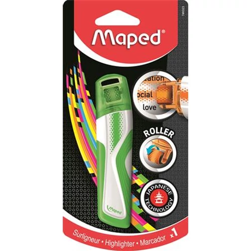 Szövegkiemelő roller, 5 mm, MAPED "Fluo Peps", zöld