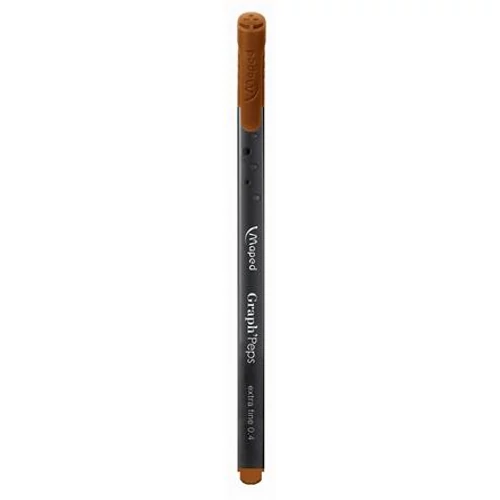Tűfilc, 0,4 mm, MAPED "Graph`Peps", barna
