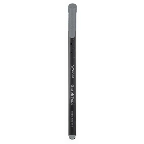 Tűfilc, 0,4 mm, MAPED "Graph`Peps", szürke