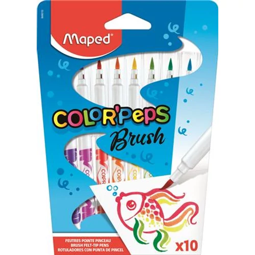 Filctoll, ecset, MAPED Color Peps Brush, 10 különböző szín