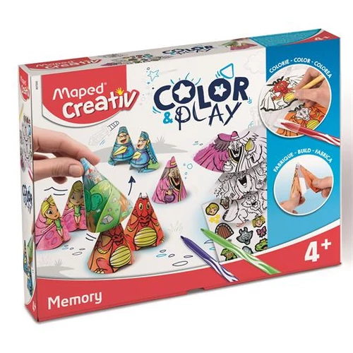 Kreatív készségfejlesztő készlet, MAPED CREATIV, "Color and Play", memóriajáték