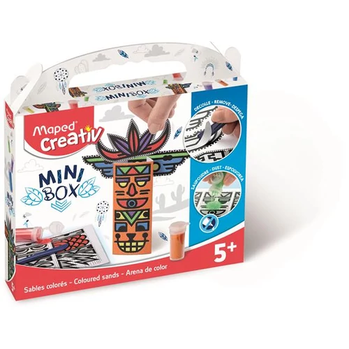 Homokkép készítő kreatív készségfejlesztő készlet, MAPED CREATIV, "Mini Box", totem