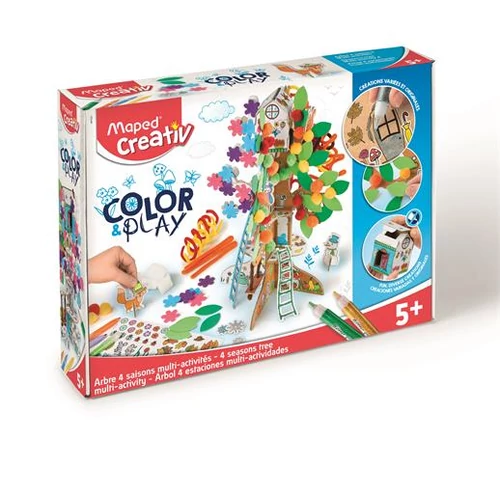 Kreatív készségfejlesztő készlet, MAPED CREATIV, "Color and Play", négy évszak fa