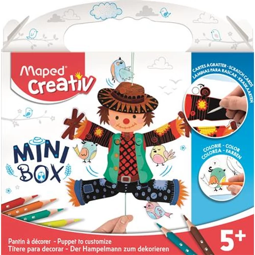 Madárijesztő kreatív készségfejlesztő készlet, MAPED CREATIV, "Mini Box"