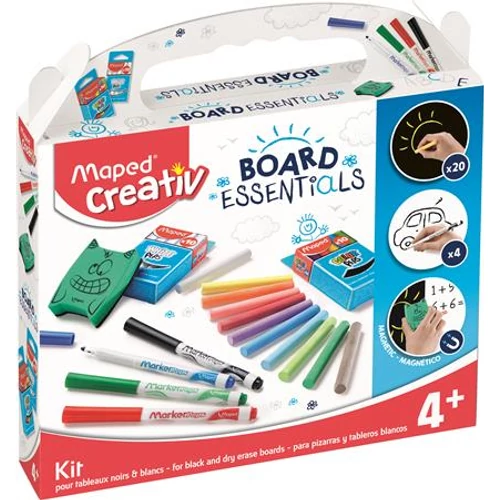 Kreatív készségfejlesztő rajzkészlet, különböző táblákhoz, MAPED CREATIV, "Board Essentials"