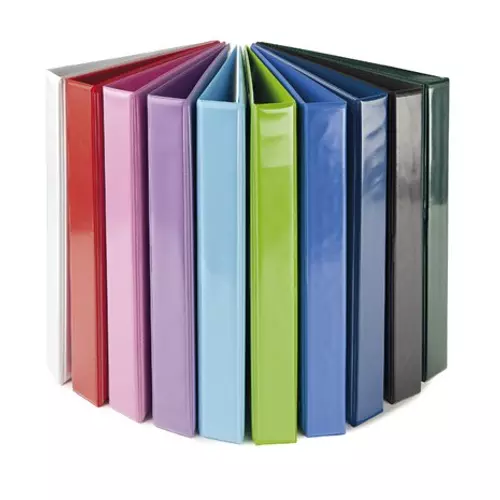 Gyűrűs könyv, panorámás, 4 gyűrű, 40 mm, A4, PP/karton, PANTA PLAST, rózsaszín