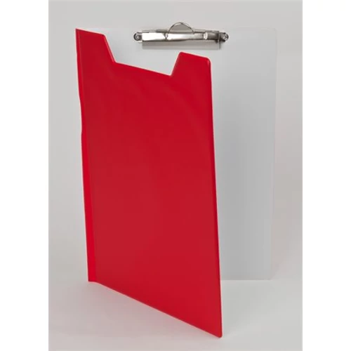 Felírótábla, fedeles, A4, PANTAPLAST, piros-fehér