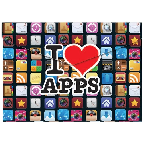 Irattartó tasak, A4, PP, patentos, 180 mikron, PANTA PLAST "Apps"