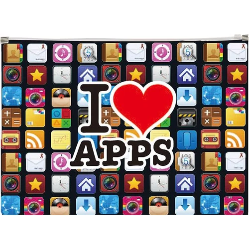 Irattartó tasak, A4, PP, cipzáras, PANTA PLAST "Apps"