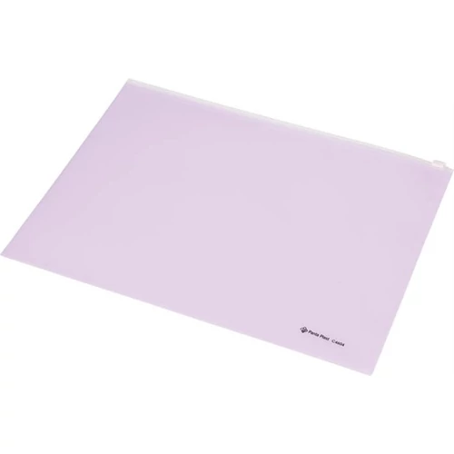 Irattartó tasak, A4, PP, cipzáras, PANTA PLAST, pasztell-lila