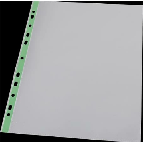 Genotherm, lefűzhető, színes szélű, fényes felületű,  A4, 40 mikron, PANTA PLAST, zöld