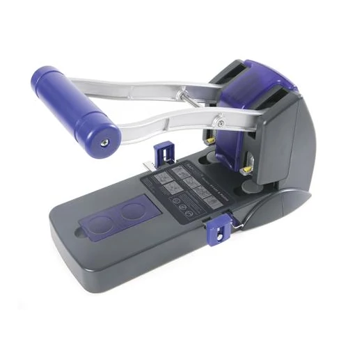 Lyukasztó, nagyteljesítményű, kétlyukú, 150 lap, RAPESCO "ECO P2200", szürke