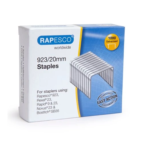 Tűzőkapocs, 923/20, erős, RAPESCO