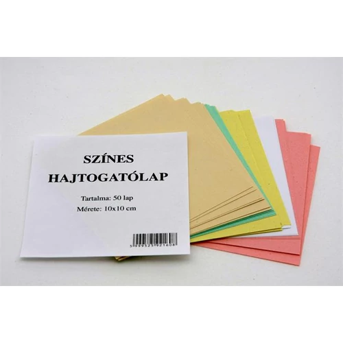 Hajtogatólap 10 x 10 cm