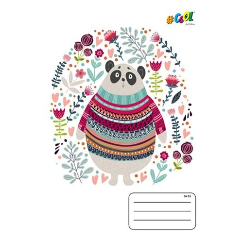 Füzet, tűzött, A5, vonalas, 32 lap, 2. osztály, COOL by Victoria , "Cute bears", "16-32"