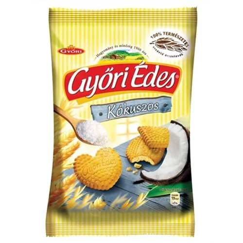 Keksz, 180 g, GYŐRI "Győri édes", kókuszos
