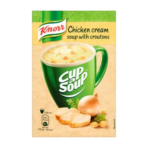 Instant leves, 16 g, KNORR "Cup a Soup", csirkekrémleves