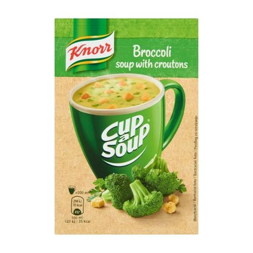 Instant leves, 16 g, KNORR "Cup a Soup", brokkolikrémleves