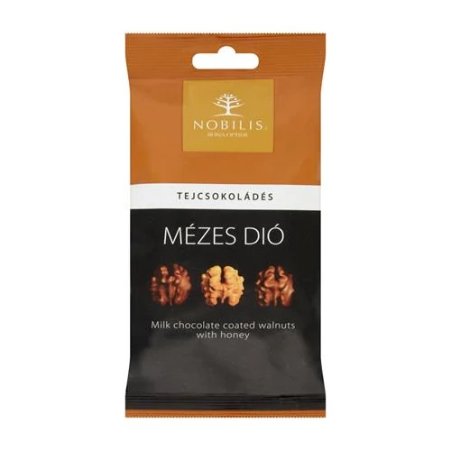 Mézes dió, 100 g, NOBILIS, tejcsokoládés