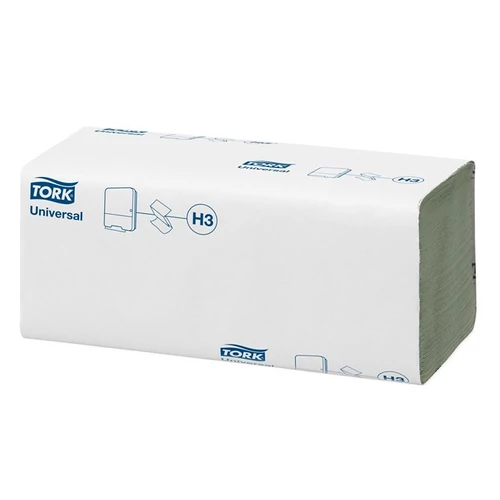 Kéztörlő, Z hajtás, 1 rétegű, H3 rendszer, Universal, TORK "Singlefold", zöld