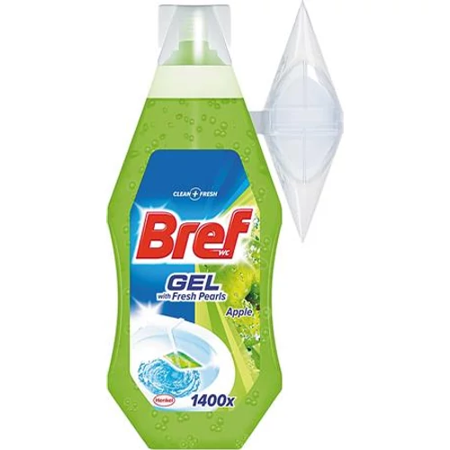 WC-tisztítógél, 360 ml, BREF, zöldalma