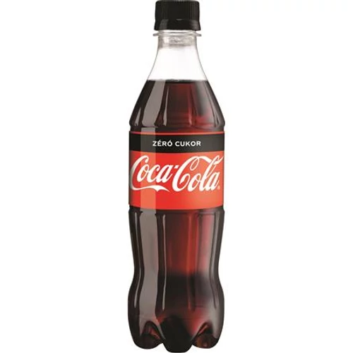 Üdítőital, szénsavas, 0,5 l, COCA COLA "Coca Cola Zero"
