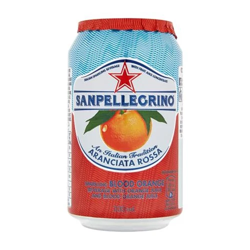 Üdítőital, szénsavas, 0,33 l, SAN PELLEGRINO, vérnarancs