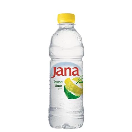 Ásványvíz, ízesített, JANA,  0,5 l, citrom-limetta