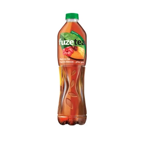 Üdítőital, szénsavmentes, 1,5 l, FUZETEA, barack-hibiszkusz