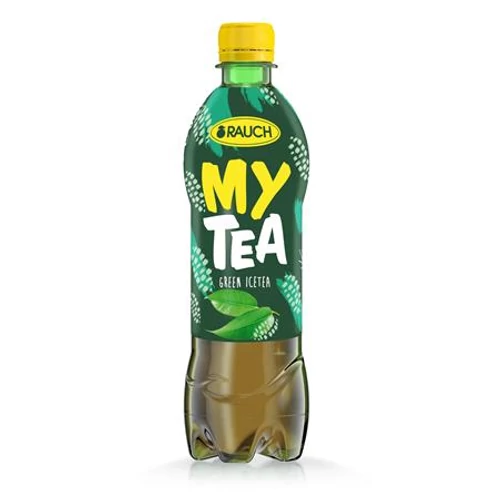 Üdítőital, szénsavmentes, 0,5l, RAUCH "Mytea", zöld tea citrommal