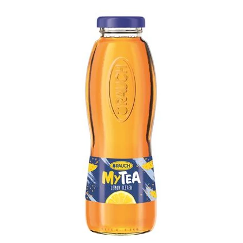 Üdítőital, szénsavmentes, 0,33 l, üveges, RAUCH "Mytea", citrom