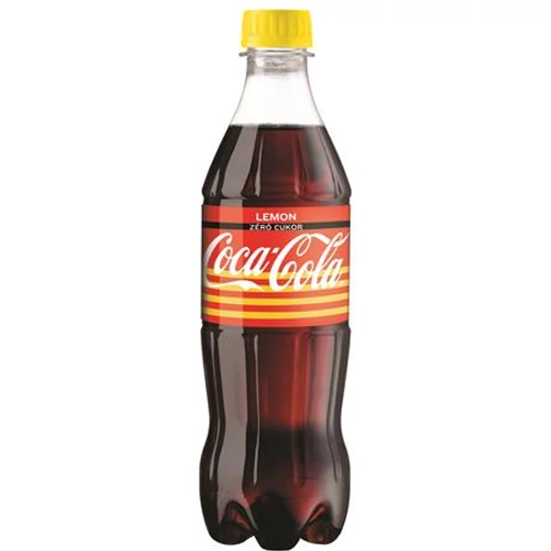 Üdítőital, szénsavas, 0,5l, COCA COLA "Coca Cola Zero Lemon"
