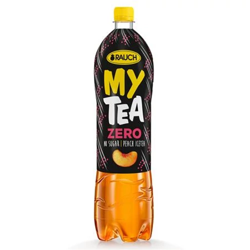Üdítőital, szénsavmentes, cukormentes, 1,5 l, RAUCH "Mytea ZERO", őszibarack