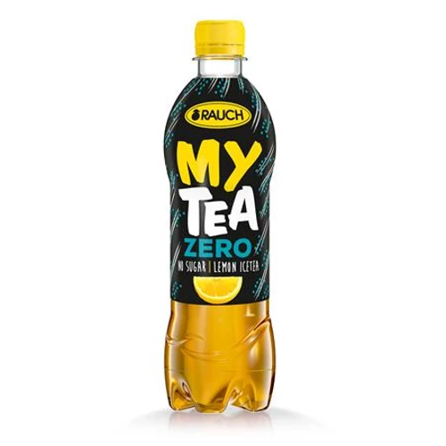 Üdítőital, szénsavmentes, cukormentes, 0,5 l, RAUCH "Mytea ZERO", citrom